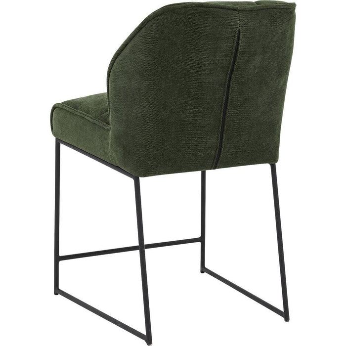 Goossens Counterstoel Ronnie, Counterstoel, zithoogte 65 cm - groen