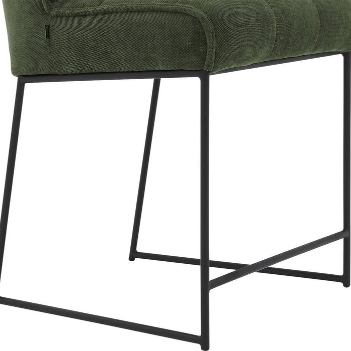 Goossens Counterstoel Ronnie, Counterstoel, zithoogte 65 cm - groen