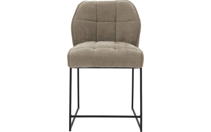 Goossens Counterstoel Ronnie, Counterstoel, zithoogte 65 cm - bruin