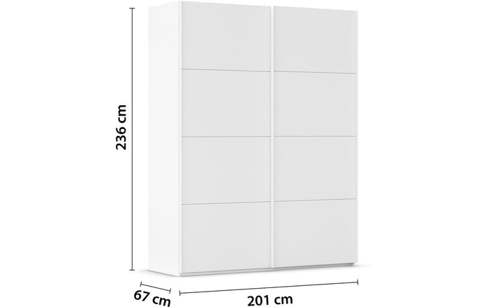 Goossens Kledingkast Finca in hoogwaardig meubelplaat