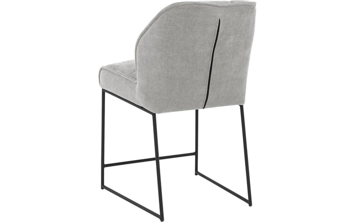 Goossens Counterstoel Ronnie, Counterstoel, zithoogte 65 cm - grijs