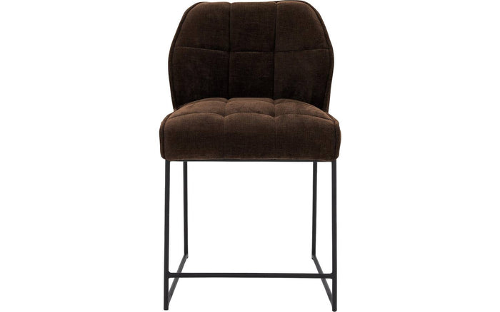 Goossens Counterstoel Ronnie, Counterstoel, zithoogte 65 cm - bruin