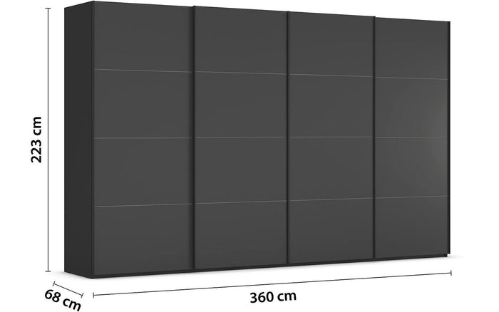 Goossens Kledingkast Finca in hoogwaardig meubelplaat