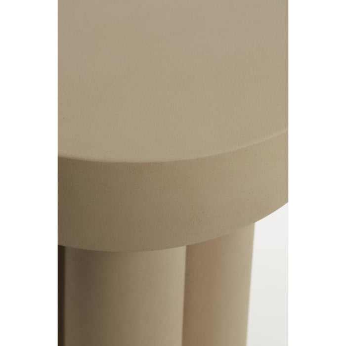 Light&living Bijzettafel Ø46x50 cm MIKOLA mat licht grijs