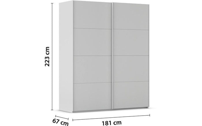 Goossens Kledingkast Finca in hoogwaardig meubelplaat