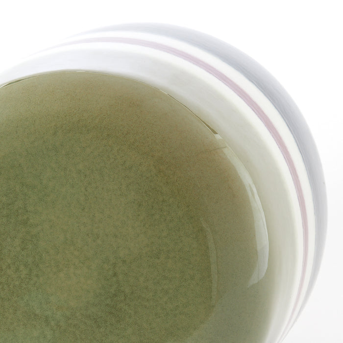 Light&living Bijzettafel Ø34x46,5 cm FRANCA keramiek groen-aubergine