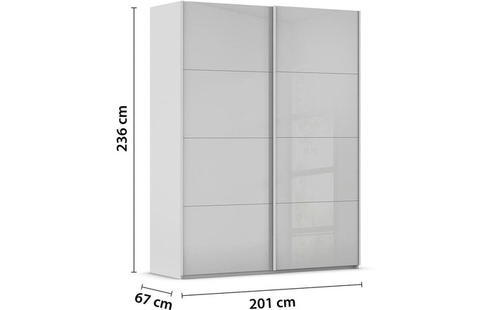 Goossens Kledingkast Finca in hoogwaardig meubelplaat