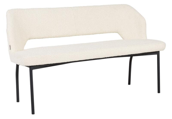 MUST Living Bench Bloom 150,86x150x57 cm, bouclé natural
