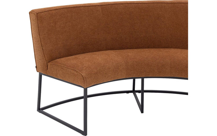 Goossens Excellent Eetkamerbank Tom, Rond 174 cm breed