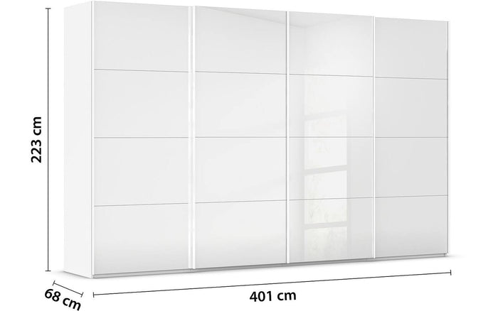Goossens Kledingkast Finca in hoogwaardig meubelplaat