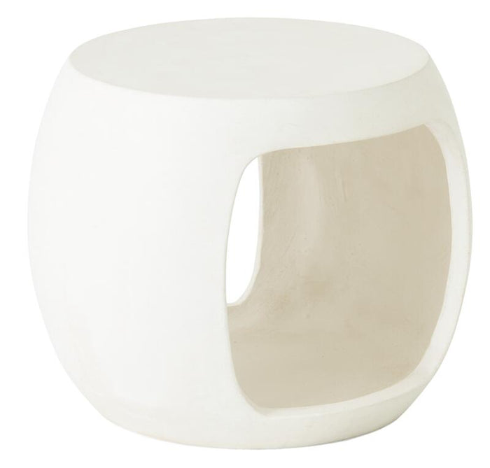 MUST Living Coffee table Camber large,40x50x45 cm, fiber cement white