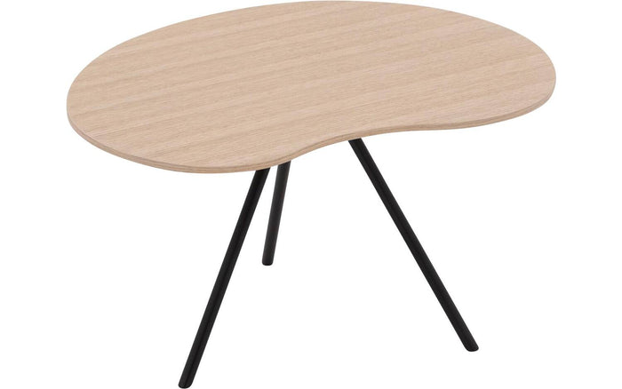 Goossens Salontafel Saya in Eiken gelakt roomwit