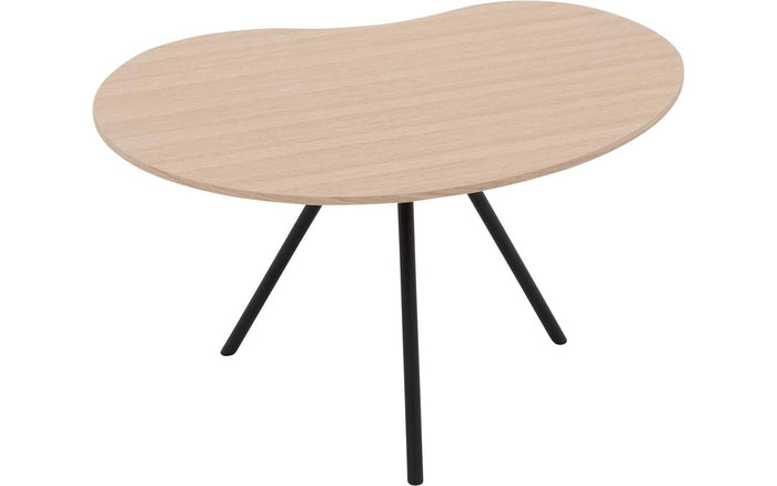 Goossens Salontafel Saya in Eiken gelakt roomwit