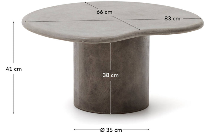 Kave Home Macarella in Cement naturel