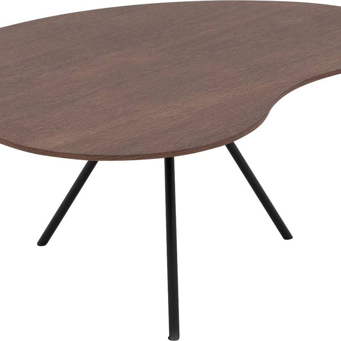 Goossens Salontafel Saya in Eiken soft touch lak notenkleur