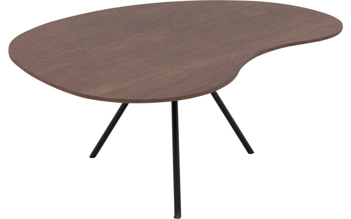 Goossens Salontafel Saya in Eiken soft touch lak notenkleur