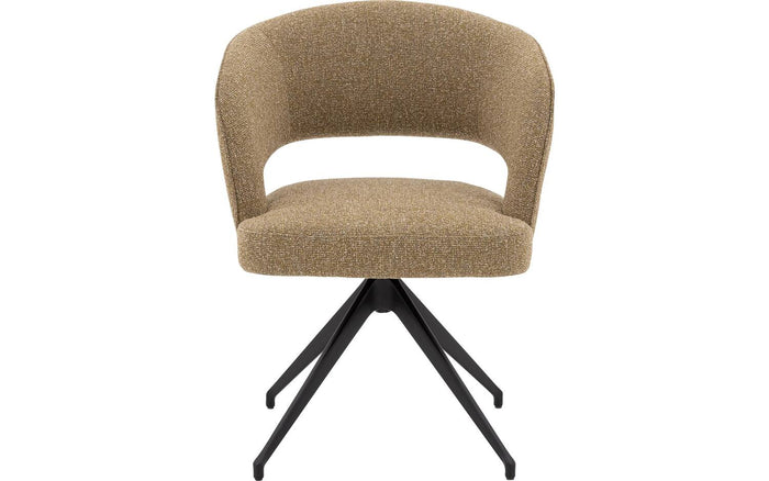 Goossens Eetkamerstoel Ostunileuning (stof) - Textiel met armleuning