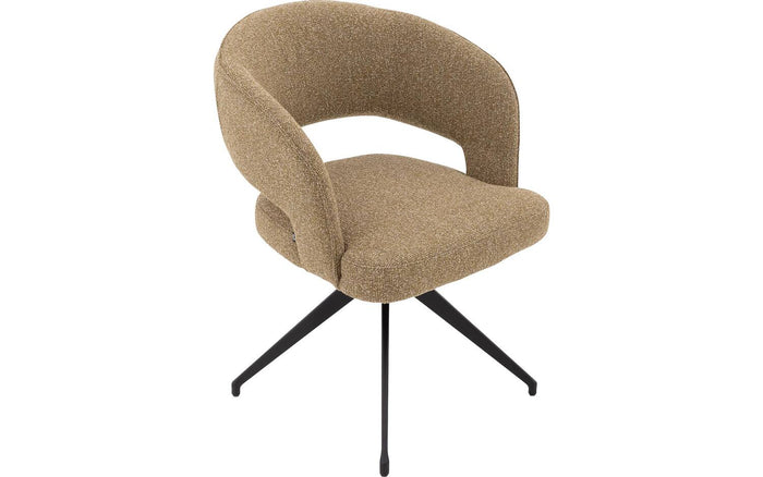 Goossens Eetkamerstoel Ostunileuning (stof) - Textiel met armleuning