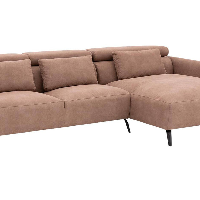 Goossens Hoekbank Aldin met verstelbare arm- en hoofdsteunen