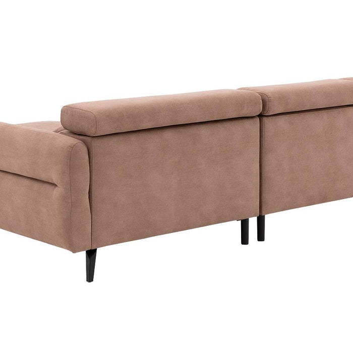 Goossens Hoekbank Aldin met verstelbare arm- en hoofdsteunen