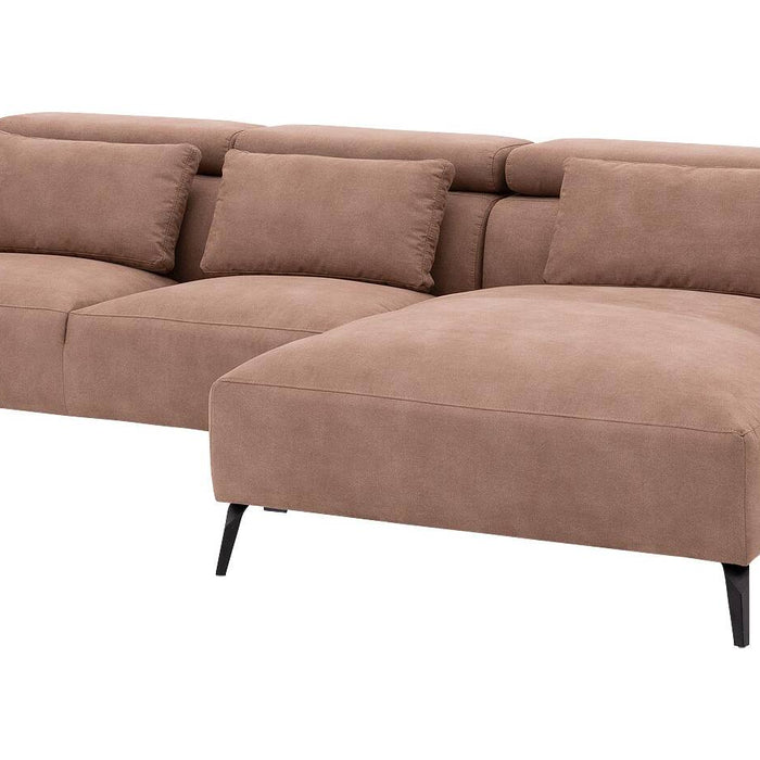 Goossens Hoekbank Aldin met verstelbare arm- en hoofdsteunen