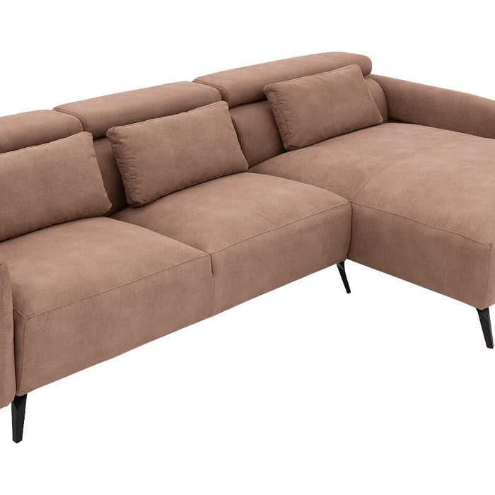 Goossens Hoekbank Aldin met verstelbare arm- en hoofdsteunen