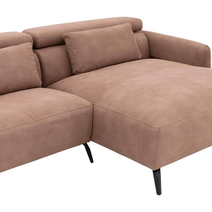 Goossens Hoekbank Aldin met verstelbare arm- en hoofdsteunen