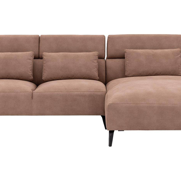 Goossens Hoekbank Aldin met verstelbare arm- en hoofdsteunen