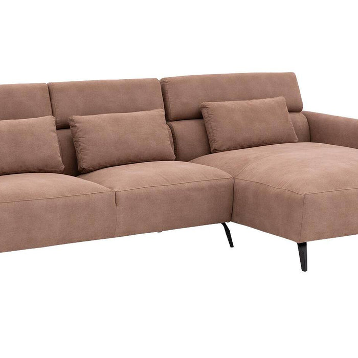 Goossens Hoekbank Aldin met verstelbare arm- en hoofdsteunen