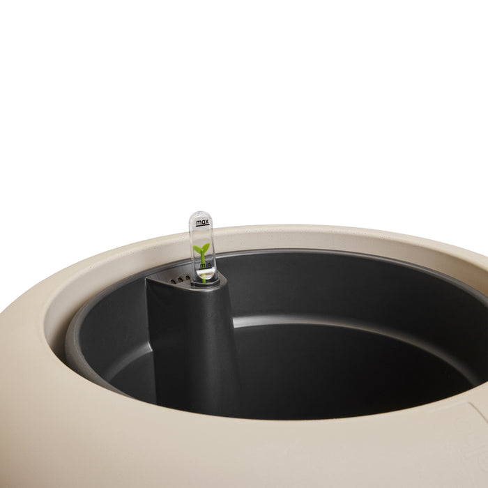 Elho Amber Roll High 43 - Balanced beige - Ø 43 x H 58 cm - Binnen en Buiten - 100% gerecycled kunststof