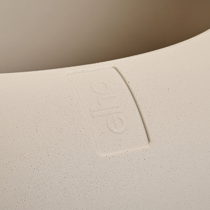 Elho Amber Roll High 43 - Balanced beige - Ø 43 x H 58 cm - Binnen en Buiten - 100% gerecycled kunststof