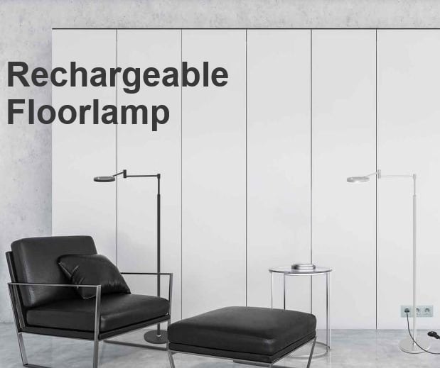 Steinhauer Oplaadbare Vloerlamp Soleil Staal Accu Led 6 Watt