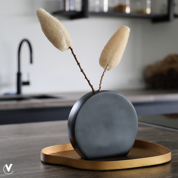 Vase The World - Bariri S gold L35 x B30 x H2 cm