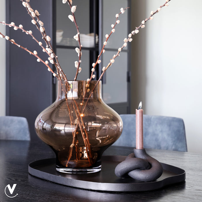 Vase The World - Bariri M black L50 x B40 x H2 cm