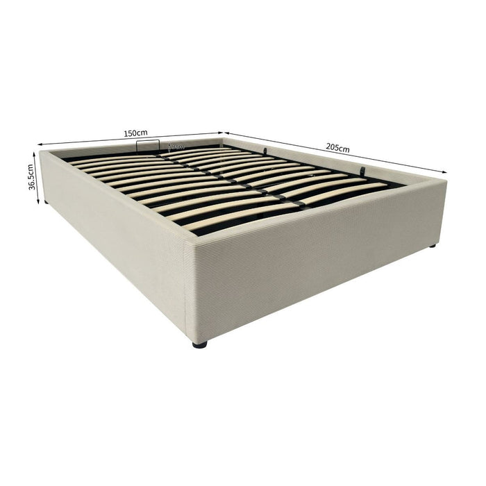 Calicosy - Bed met opbergruimte Romy - 204 cm - Beige