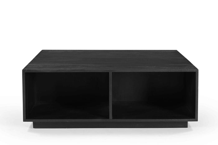 Giga Meubel - Salontafel Vierkant Zwart - Mangohout - 100cm