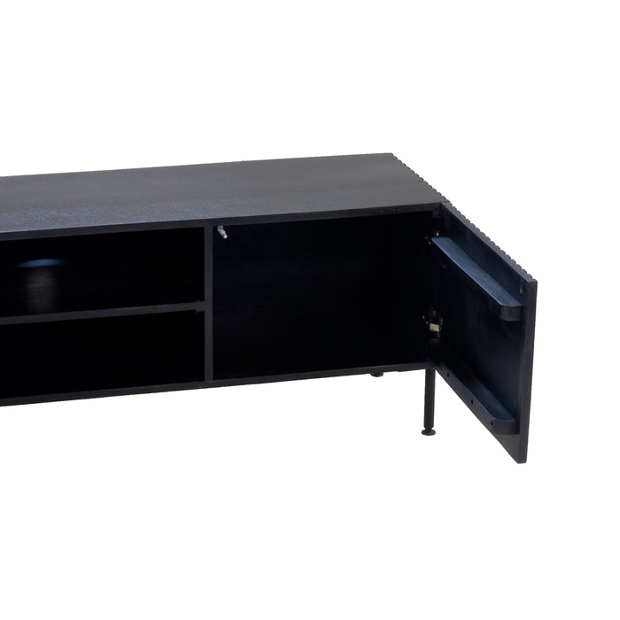 Giga Meubel - Tv-Meubel Zwart Mangohout - 150cm - 150x40x50cm