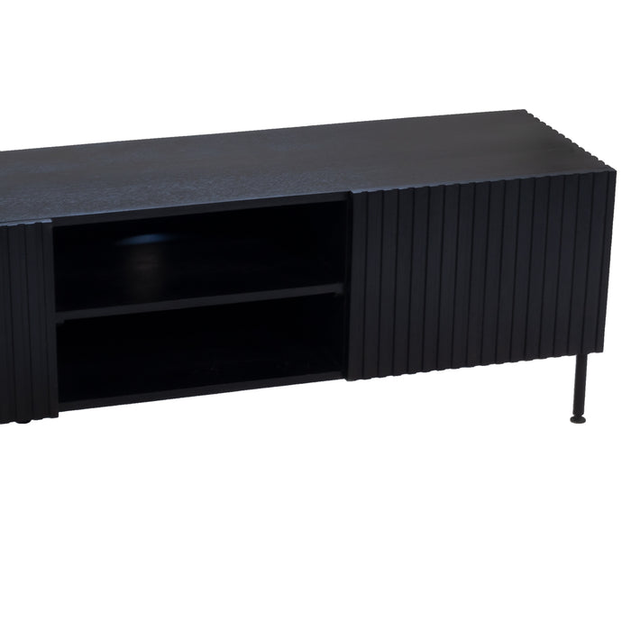 Giga Meubel - Tv-Meubel Zwart Mangohout - 150cm - 150x40x50cm