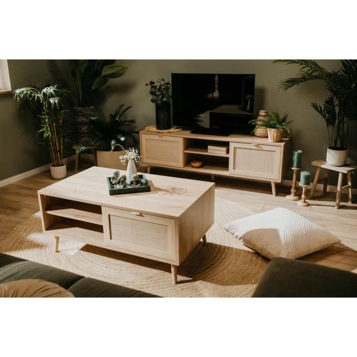 Cstore Salontafel 1 klep 1 nis - L 100 x D 46 x H 60 cm - BALI