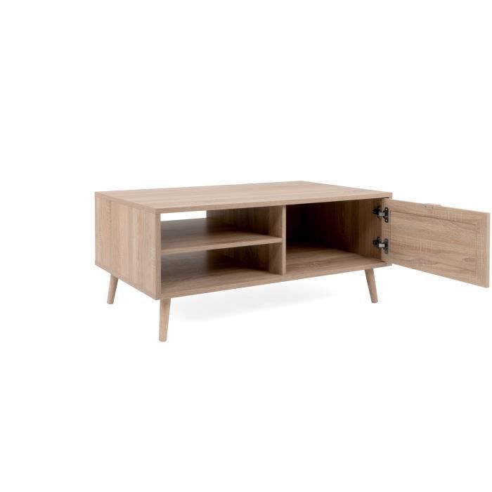 Cstore Salontafel 1 klep 1 nis - L 100 x D 46 x H 60 cm - BALI