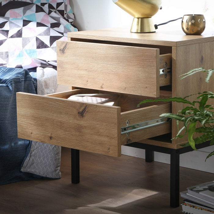 Calicosy - Nachtkastje Lenny - Houten effect