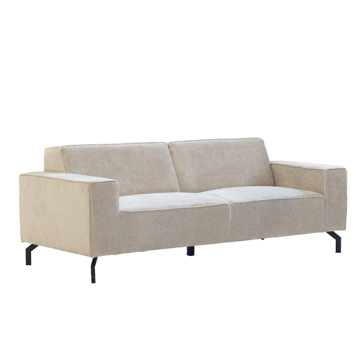 Giga Meubel - Bank Taupe - 3-Zits - 220x100x82cm - Rome