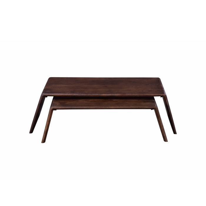 Giga Meubel - Salontafel Bruin Set van 2 - Mangohout - 115x50x34cm