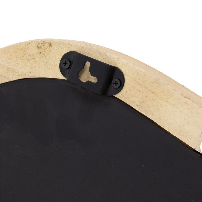 Giga Meubel - Spiegel Organisch Naturel Mangohout - 67x57x4cm - Eef