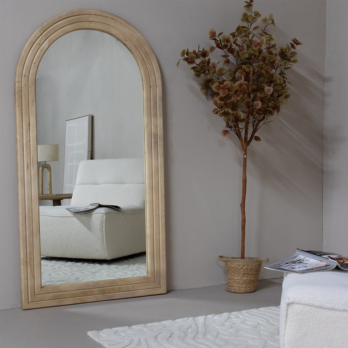 Giga Meubel - Staande Spiegel Esther Naturel 180cm