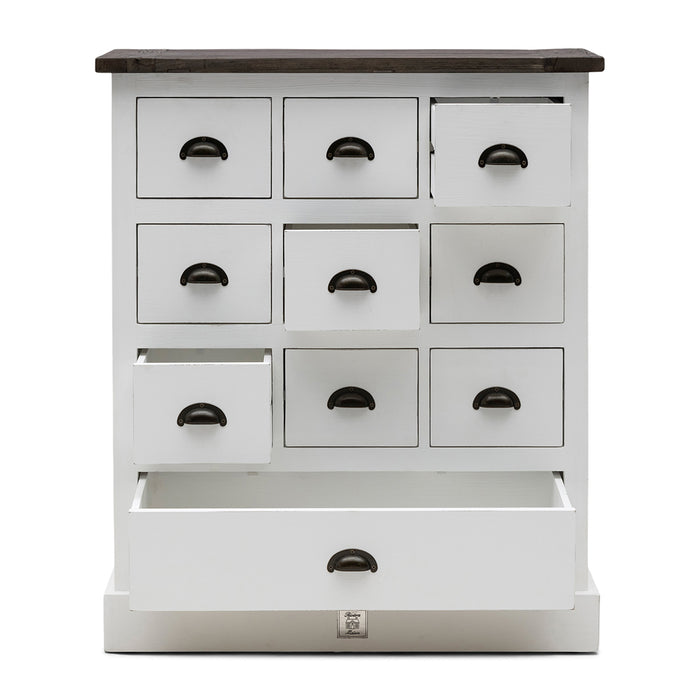 Rivièra Maison - Handgemaakte opbergkast in natuurkleur, van gerecycled elm- en populierenhout, 85x38x100 cm