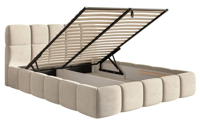 NADUVI Collection Bedframe Chloe velvet 180 x 200 met opbergruimte