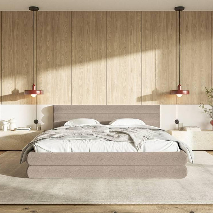 NADUVI Collection Gestoffeerd bed Alvaro chenille 180 x 200 met