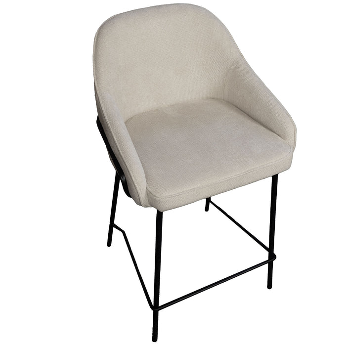 Giga Meubel - Barstoel Maxime Beige - Set van 2