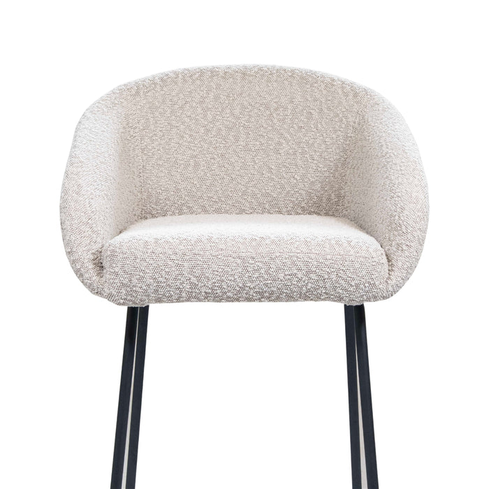 Giga Meubel - Barkruk Taupe - Stof|Textiel - Lova - Set van 2